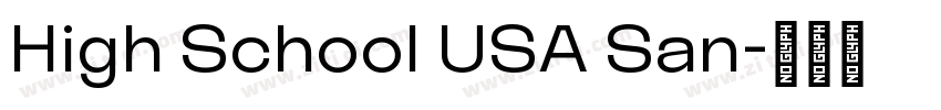 High School USA San字体转换